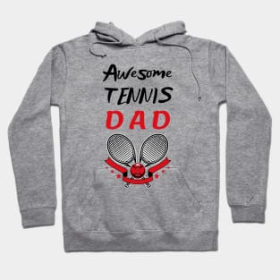 US Open Tennis Dad Racket and Ball Hoodie